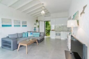 Living room and kitchen